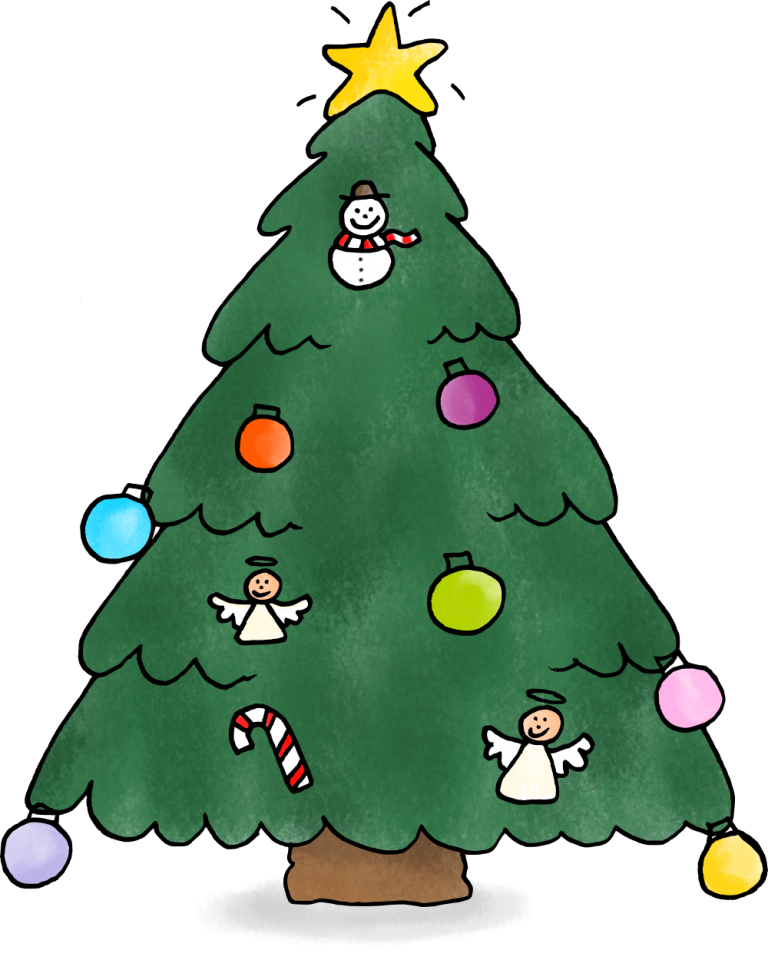 Dessins sur le thème de Noël – Le sapin – Le blog de Mysticlolly